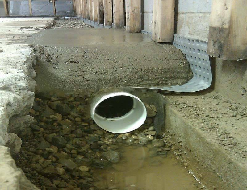 French Drain Basement Waterproofing