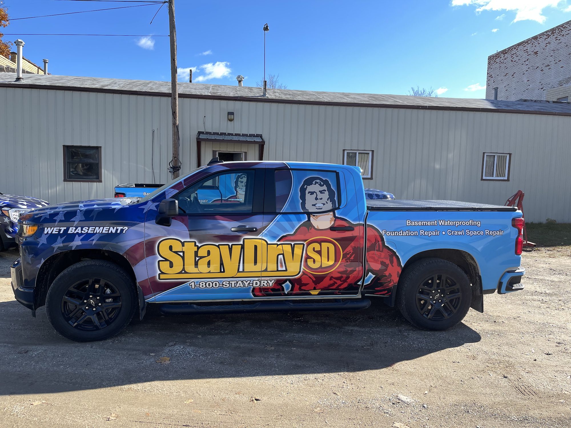 StayDry michigan waterproofing foundation repair truck