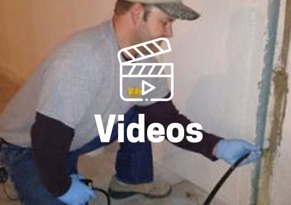 Videos - a StayDry basement waterproofing michigan foreman repairing drywall