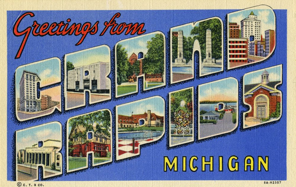 Grand Rapids, MI Postcard