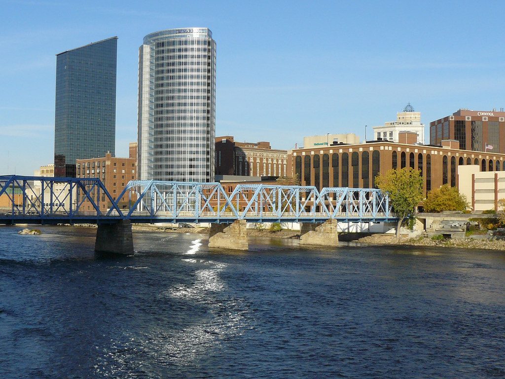 Grand Rapids, MI on the river